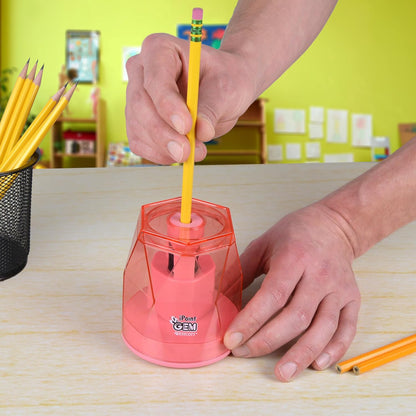 Westcott iPoint® GEM Battery Pencil Sharpener, Neon Green (00577)