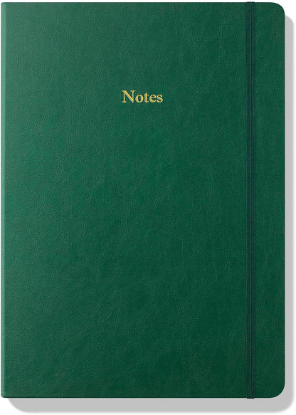 Wykeham's Executive Notebook – 8.5" x 12" – Customization Available (Personalized Black – Lined)