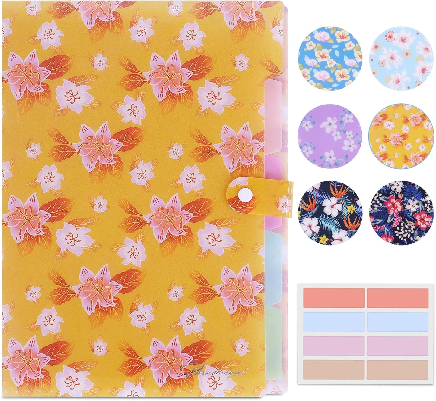 Forest Series Expanding File Folder Stylish Funky Cute Retro Document Organizer with Natural Scenes for Students,Teachers & Freelancers - Blue Butterfly