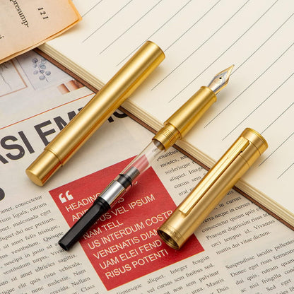 Hongdian Matte Black Forest Rollerball Pen with Schmidt Black Ink Refill, Classic Design with Metal Case for Business Signature