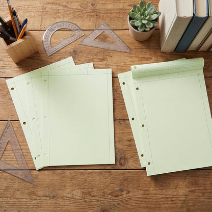 BESARME 4 Pack Engineering Paper Notebook A4 Graph Paper Notebook 3-Hole Punched Computation Pad Grid Notebooks for Engineering, 100 Sheets