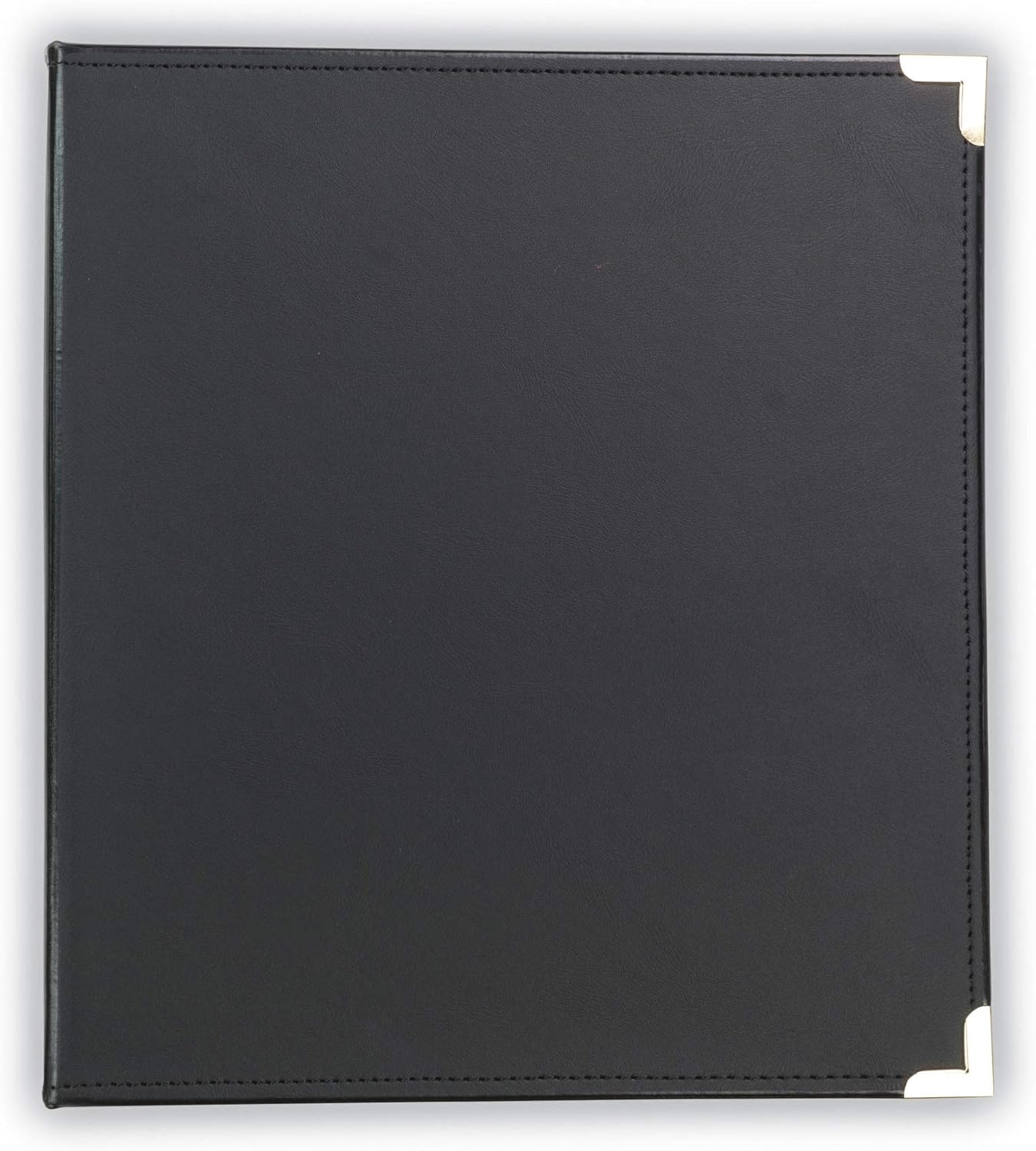 Samsill Classic Collection Leather 3 Ring Binder, Executive Presentation Portfolio, 0.5 Inch (Holds 100 Sheets), Brass Round Ring, Burgundy