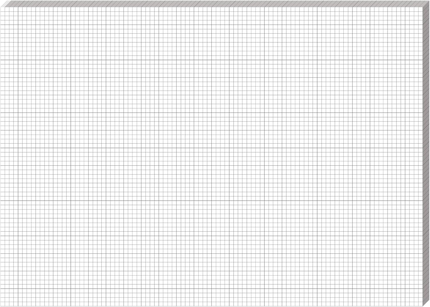 Fuyoooo 25 Sheet Graph Paper Pad 24" x 36" Large Graph 1" and 1/4" Ruled Grid Paper for Engineer Architect Designer Mathematician Draftsmen Sketch House Commercial Building Plan Drafting(White)