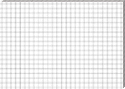 Fuyoooo 25 Sheet Graph Paper Pad 24" x 36" Large Graph 1" and 1/4" Ruled Grid Paper for Engineer Architect Designer Mathematician Draftsmen Sketch House Commercial Building Plan Drafting(White)