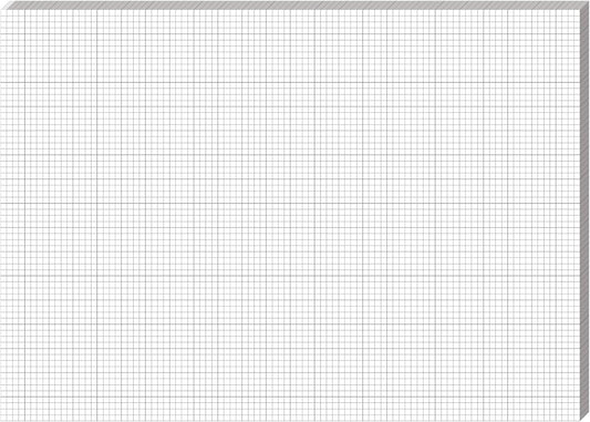 Fuyoooo 25 Sheet Graph Paper Pad 24" x 36" Large Graph 1" and 1/4" Ruled Grid Paper for Engineer Architect Designer Mathematician Draftsmen Sketch House Commercial Building Plan Drafting(White)