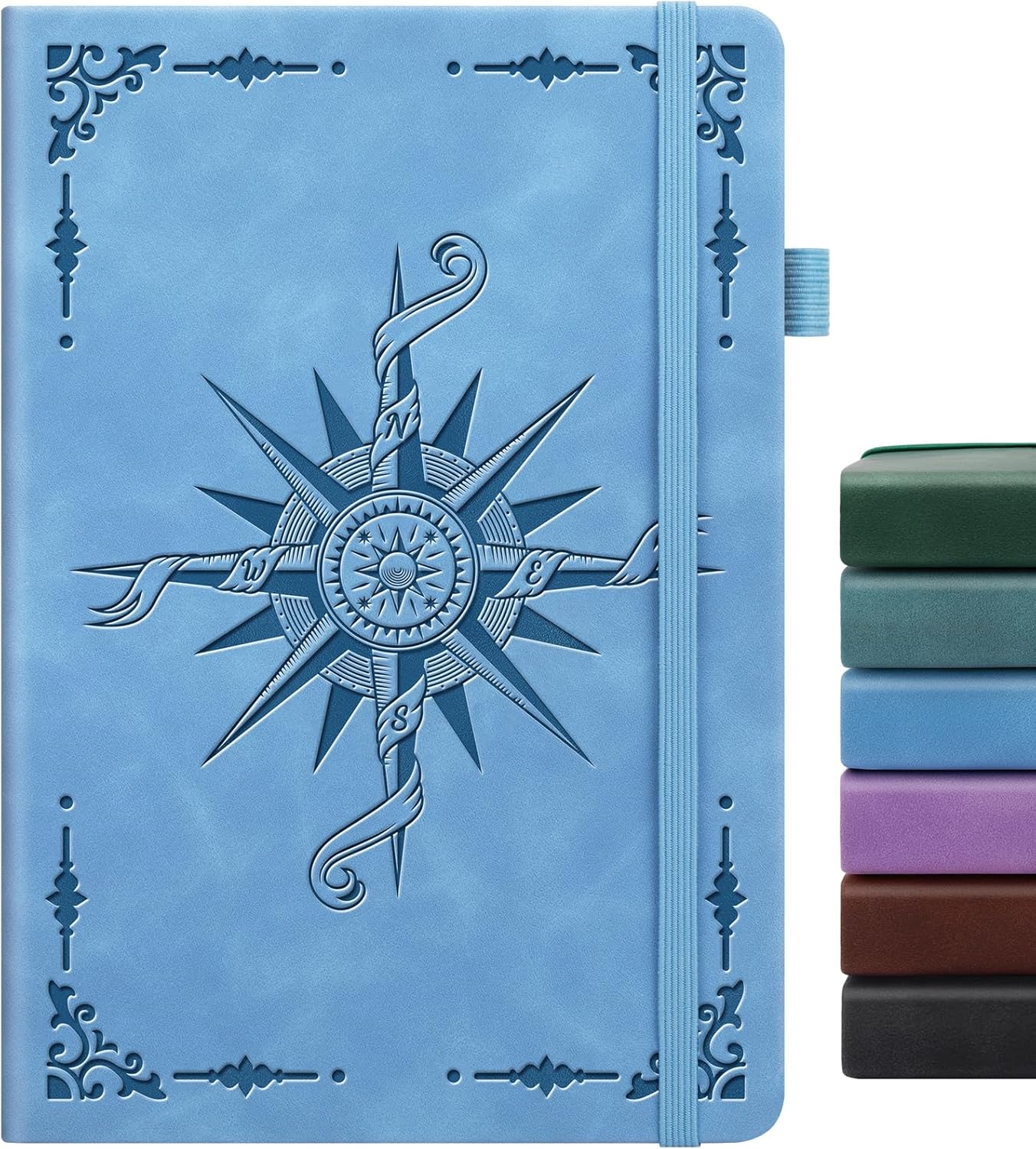 Lined Journal Notebook, A5 200 Pages Leather Journals For Writing Women & Men Travel,business,work & School,college Ruled Notebooks Hardcover Journaling Notebooks Daily Diary, 5.7'' X 8.3''-Purple