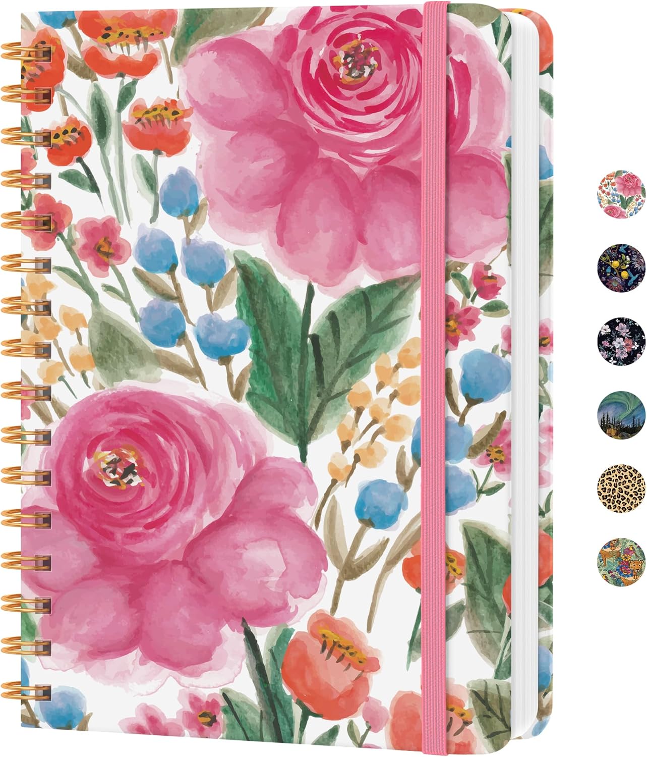 CICPAP Lined Spiral Journal Notebook, A5 College Ruled Notebook for Journaling, Note-Taking, and Daily Planning, Durable Hardcover with an Elegant Design, Purple