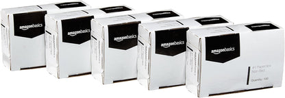 Amazon Basics No. 1 Paper Clips, Smooth, 1000 Count (10 Pack of 100), Silver