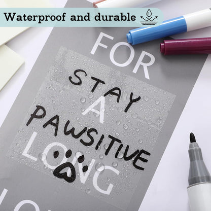Transparent Sticky Notes - Pastel Color Clear Sticky Notes, 3x3 inch, Waterproof, 300 Sheets for College, School & Office