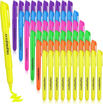 YEGEER Highlighters Bulk, Chisel Tip Dry-Quickly Highlighter Markers, 60 Count-Yellow Highlighters Pack for Adult Kids, Teachers Supplies for School, Classroom Must Have