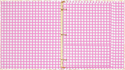 Lilly Pulitzer Cute 3-Ring Binder with Pockets and 3 Tab Dividers, Thin Aesthetic Binder (0.75" Metal Rings), Leaf it Wild