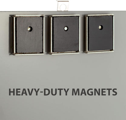 Officemate Aluminum Magnetic Clipboard with Low Profile Clip, Silver (83217)