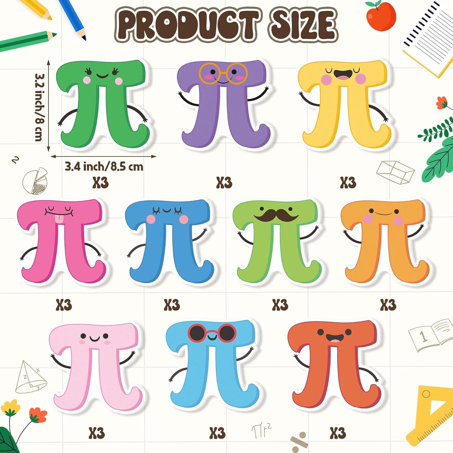 Xqumoi 30 Pack Teacher Sticky Notes - Funny Coffee Cup Self Sticky Notepads Writing Memo Pads for Teacher Appreciation Back to School Office Supplies Coffee Lover Gift Party Favors Goodies Bag Fillers