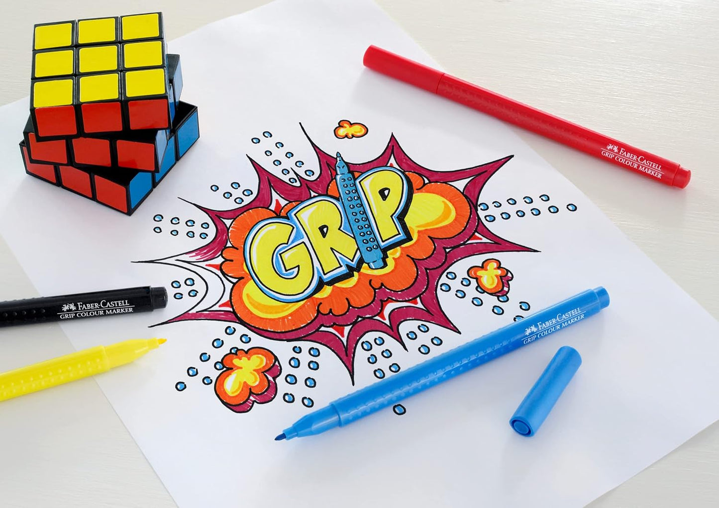 Faber-Castell Grip Colour Felt Tip Pens - Set of 30