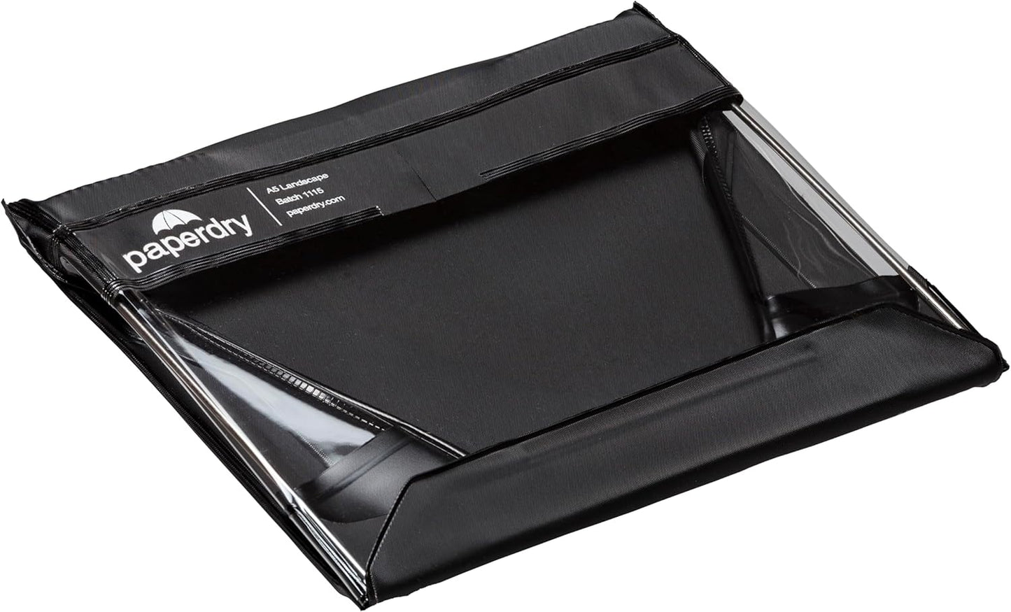 Waterproof Clipboard A4 Portrait by Paperdry, Black, Superior PVC Plastic with Cold Protection, Outdoor Covered Clip Board with Storage, A4 Waterproof Document Holder