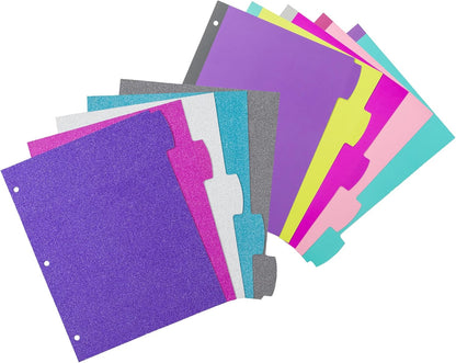 Avery Big Tab Reversible Fashion Dividers for 3 Ring Binders, 5 Tab Set, Retro Pattern, 1 Set (24938)