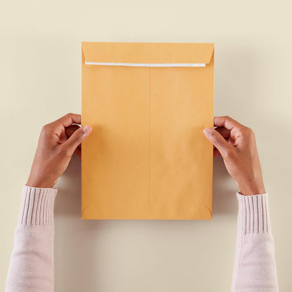 Amazon Basics Catalog Mailing Envelopes, Peel and Seal, 10 x 13 Inch, White, 100-Pack