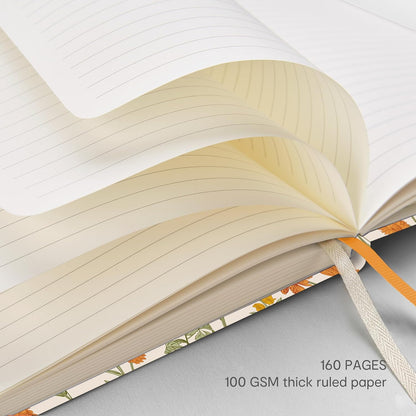 &And Per Se Lined Journal Notebook, 160 Pages, A5 5.7 x 8 inches College Ruled Thick Paper Notebook Journals for Writing, Hardcover Notebooks for Women Men Office School (1 Pack, Green) - Colors A
