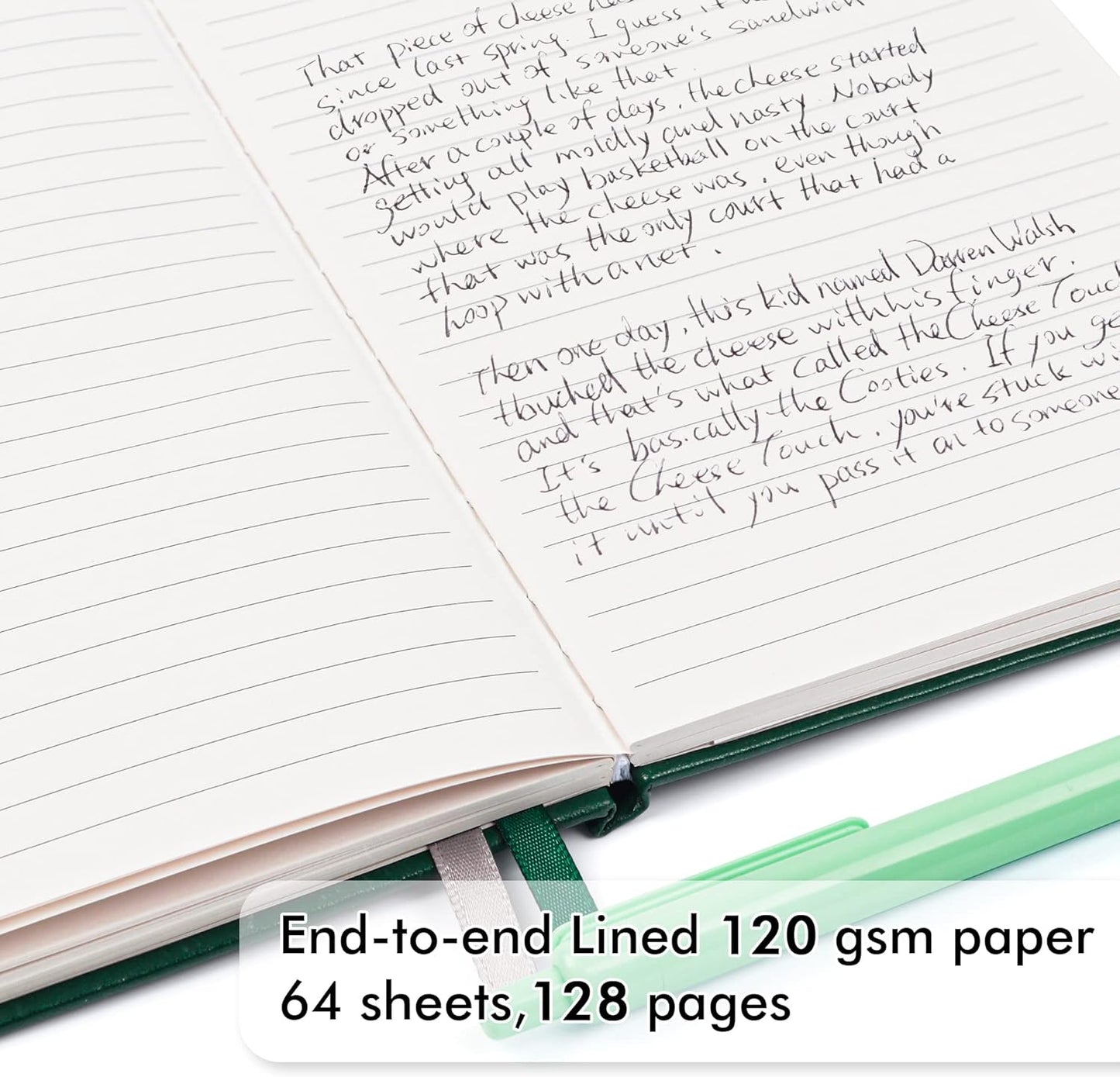 feela College Ruled Notebooks, 24 Pack Business Notebook Hardcover Lined Writing Journal with Pen Holder for Men Women Note Taking, with 24 Black Pens, 120 GSM, 5.1”x8.3”, A5, White