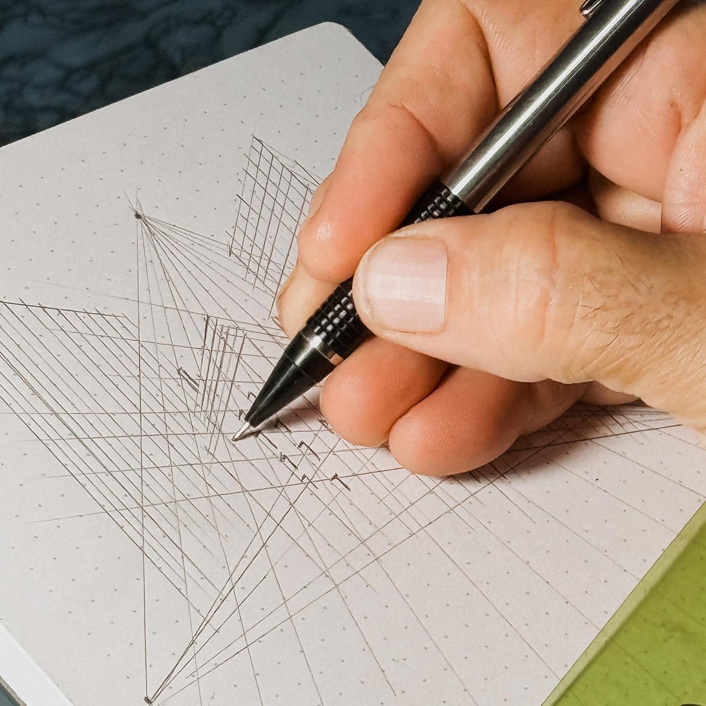 Notsu Graph Notepads 11 x 17 inch | Large Graphing Double Sided Drafting Pads with 1/4" Quad Grid Premium Thick Paper 120gsm