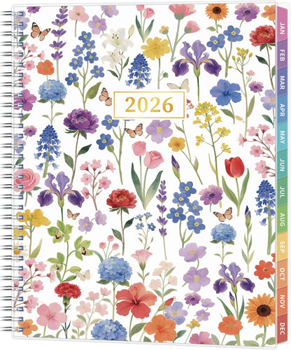 2026 Appointment Book, 30 Minutes-Hourly, Weekly ＆ Monthly Calendar Planner 2026, Jan 2026 - Dec 2026, 8.5'' x 11'', 2026 Daily Planner with Tabs ＆Pocket, Flexible Cover, Great for Office, Home, School