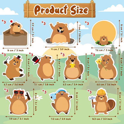 CJiangpo 30Pcs Marshmallow Sticky Notes Pads, 600 Sheets Cute Self Stick Notepad Memo Pads Funny Cartoon Page Marker Classroom Rewards Camping Themed Gift