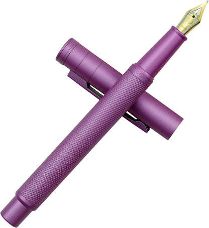 Hongdian Matte Black Forest Rollerball Pen with Schmidt Black Ink Refill, Classic Design with Metal Case for Business Signature