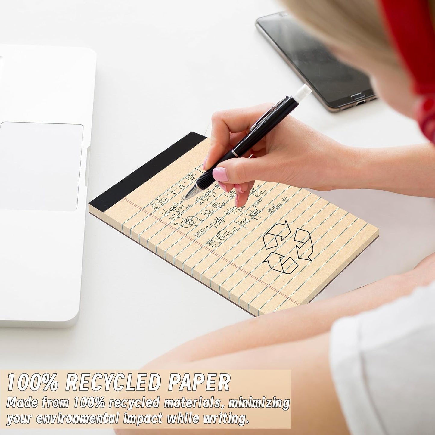 36 Pack Legal Pads Bulk, 5x8 Inch Rainbow Notepad, Note Pads Wide Ruled Perforated Memo Pad for Work Study Daily Note Taking List, Lined Writing Pads Memo Refills Notepads for Office Home School