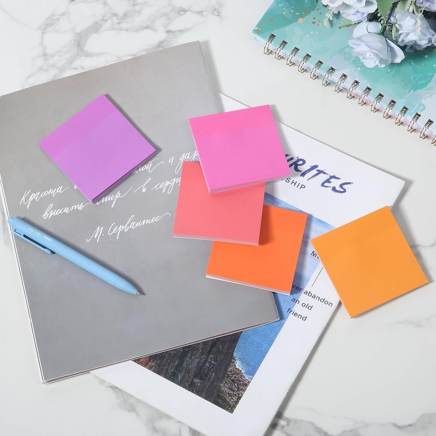 Mr. Pen- Sticky Notes, 3"x3", 12 Pads, 600 Sheets, Vibrant Colors, Sticky Notes Bulk, Self-Stick Note Pads, Perfect for Office, School, Home, Study & Organization