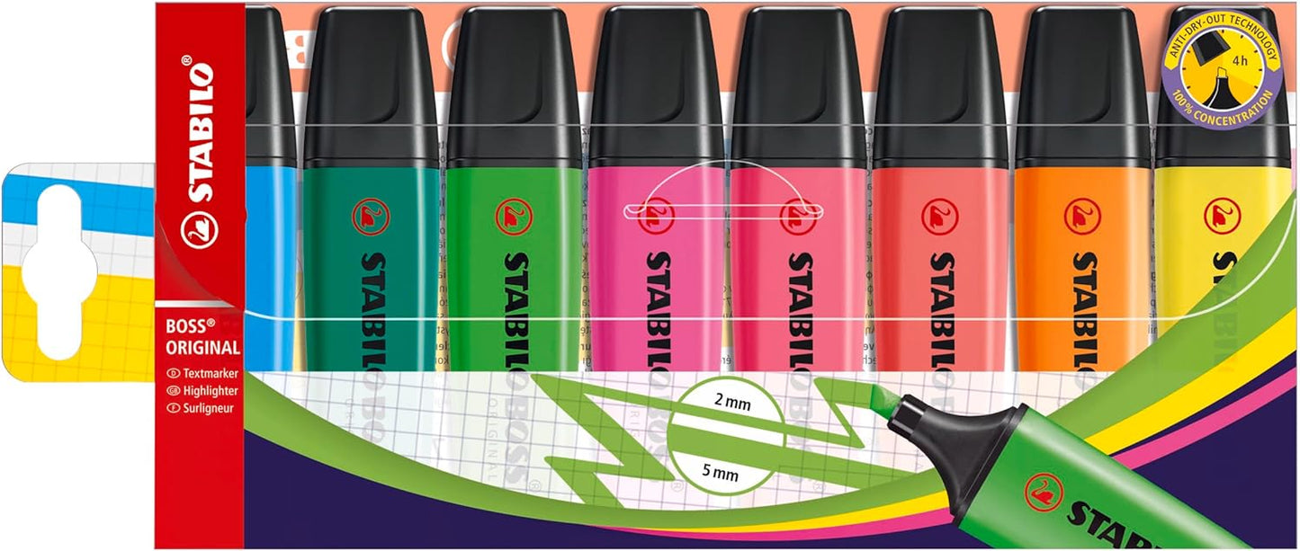 STABILO Highlighter BOSS ORIGINAL - Pack of 4 - Green