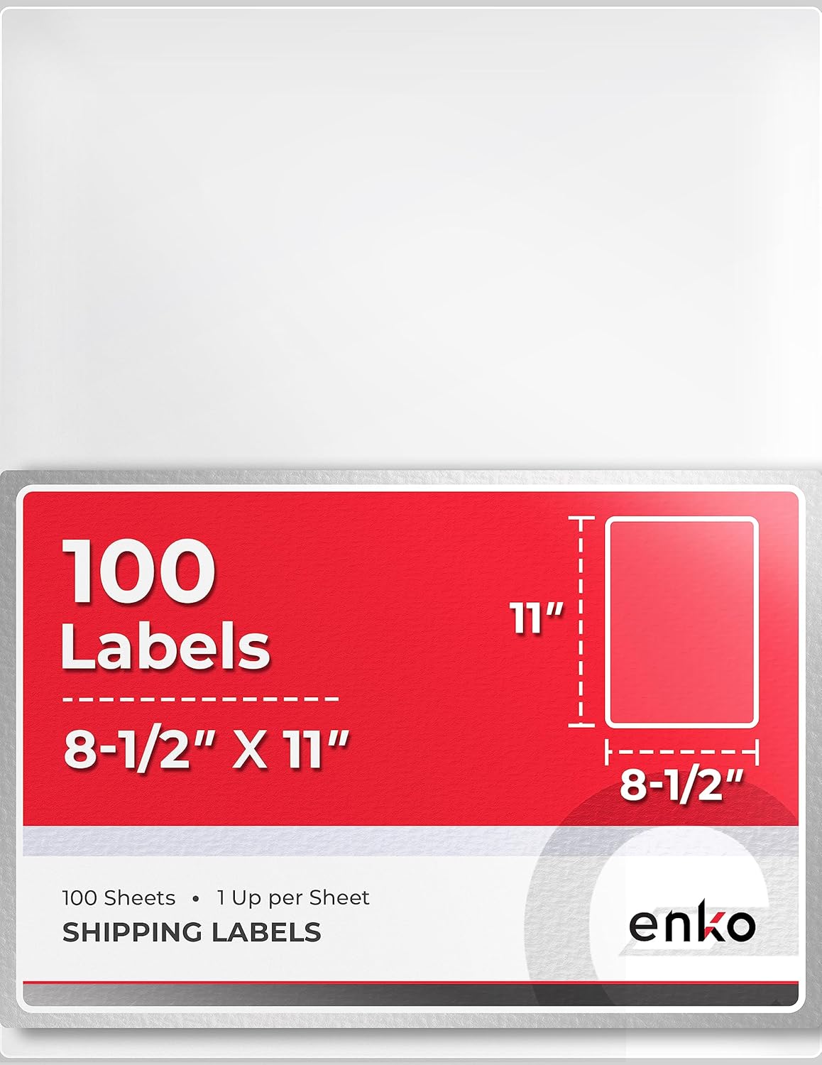 enKo 1 x 2-5/8 Inch 30 Up Return Mailing Address Labels White Printable FBA Labels (100 Sheets, 3000 Labels)