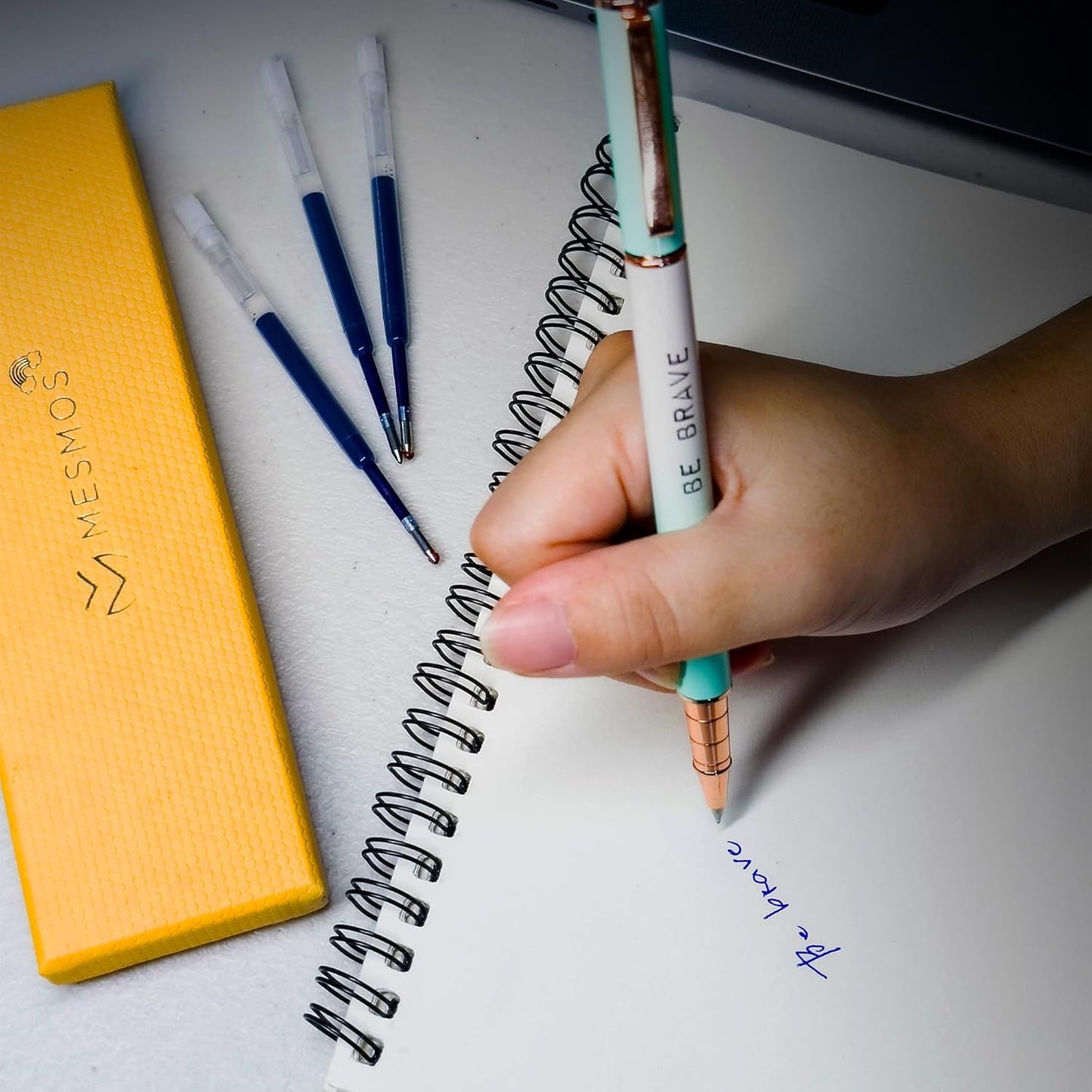 MESMOS 6 Pack 3.9 inch (9.8cm) Pen Refills Ballpoint, Compatible with Ballpoint Parker Pen, (Black Ink)