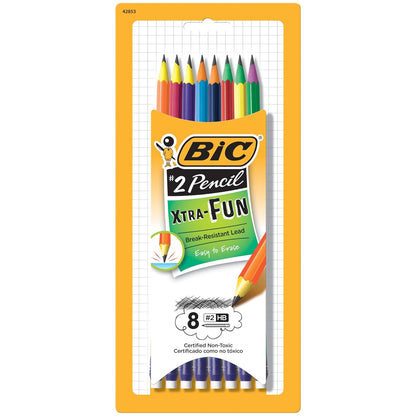 Bic Extra-Fun #2 Pencils, Multi-Colour