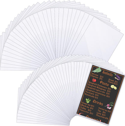 Henoyso 45 Pcs 8.5" x 14" Menu Cover Rigid Print Protectors Clear Heavy Duty Menu Holder Poster Protector Sleeve Hard Plastic Paper Sleeves for Page Sheet Photographs Document Birth Certificate