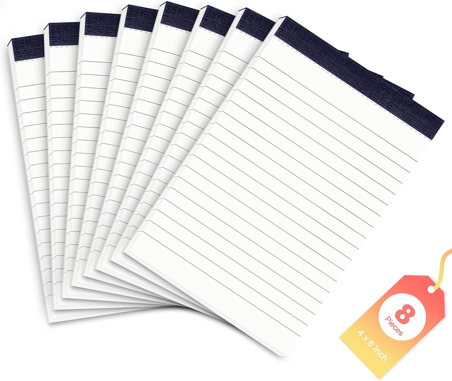 6 Pack Small Notepads Refills Memo Pads 3 x 5 Inch Lined Writing Note Pads with 30 Sheets Note Pad Paper in Each Pad Mini Pocket Notebook Refills for Taking Notes and Reminders Organization Planning