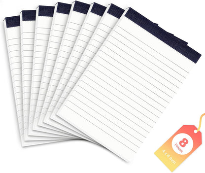 6 Pack Small Notepads Refills Memo Pads 3 x 5 Inch Lined Writing Note Pads with 30 Sheets Note Pad Paper in Each Pad Mini Pocket Notebook Refills for Taking Notes and Reminders Organization Planning