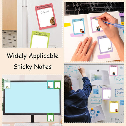 Dumpster Fire Sticky Notes 9 Pack, Funny Dumpster Fire Notepads for Work Stress Relief, Cute Self-Stick Memo Note Pads for Office, Humorous Gifts for Coworkers Students School Office Supplies 3×3 Inch