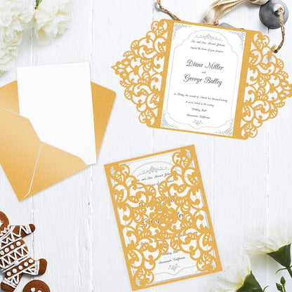 100 Sheets White Shimmer Cardstock 8.5 x 11 Certificate Paper, Goefun 80lb Pearlescent Paper for Invitations, Certificates, Crafts, DIY Cards