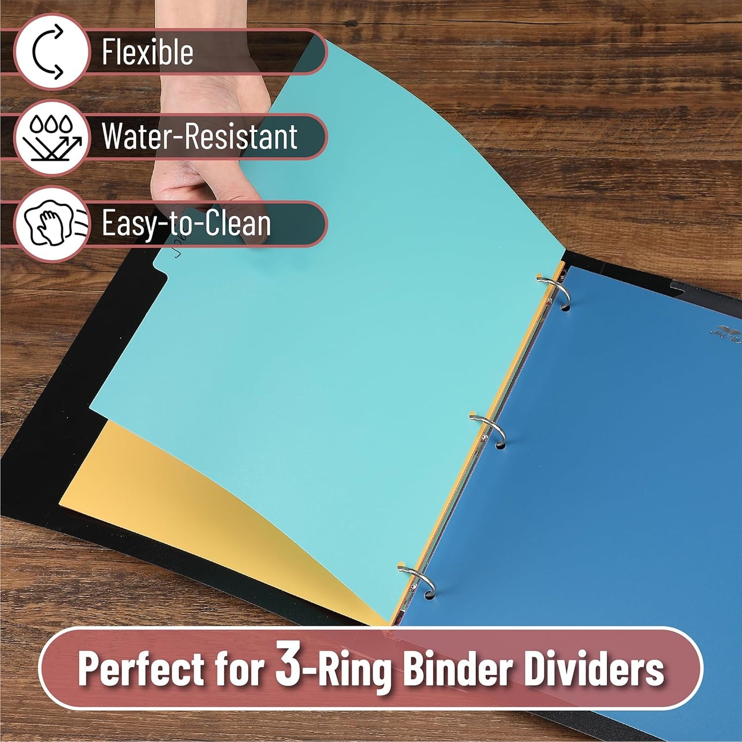 Mr. Pen- Binder Dividers, 6 Tab Dividers, Pack of 2 Sets (12 Dividers Total), Dividers