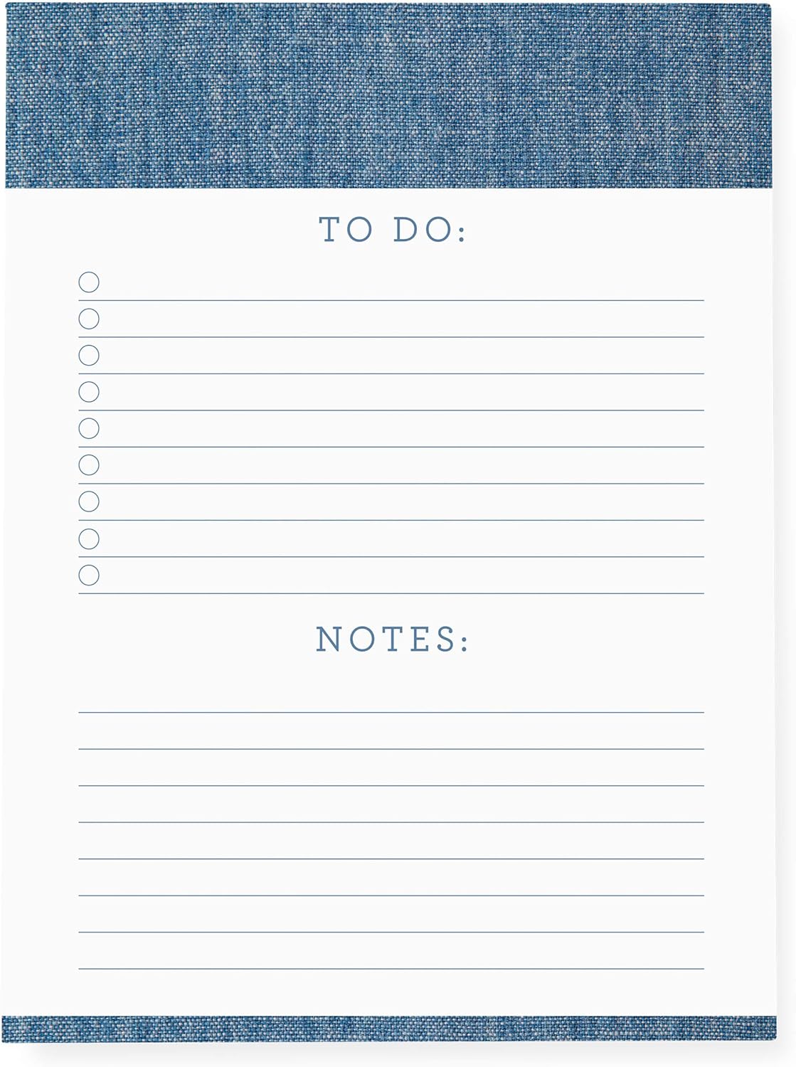 Graphique Large Notepad, Brush Strokes – 6" x 8", Cute Notepad with 150 Tear-Off Sheets, Features the Word “Notes” on Every Page – Perfect for Note Taking, List Making, and More
