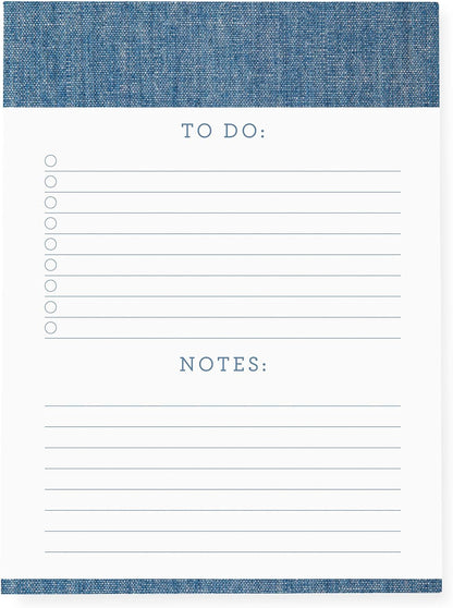 Graphique Large Notepad, Brush Strokes – 6" x 8", Cute Notepad with 150 Tear-Off Sheets, Features the Word “Notes” on Every Page – Perfect for Note Taking, List Making, and More
