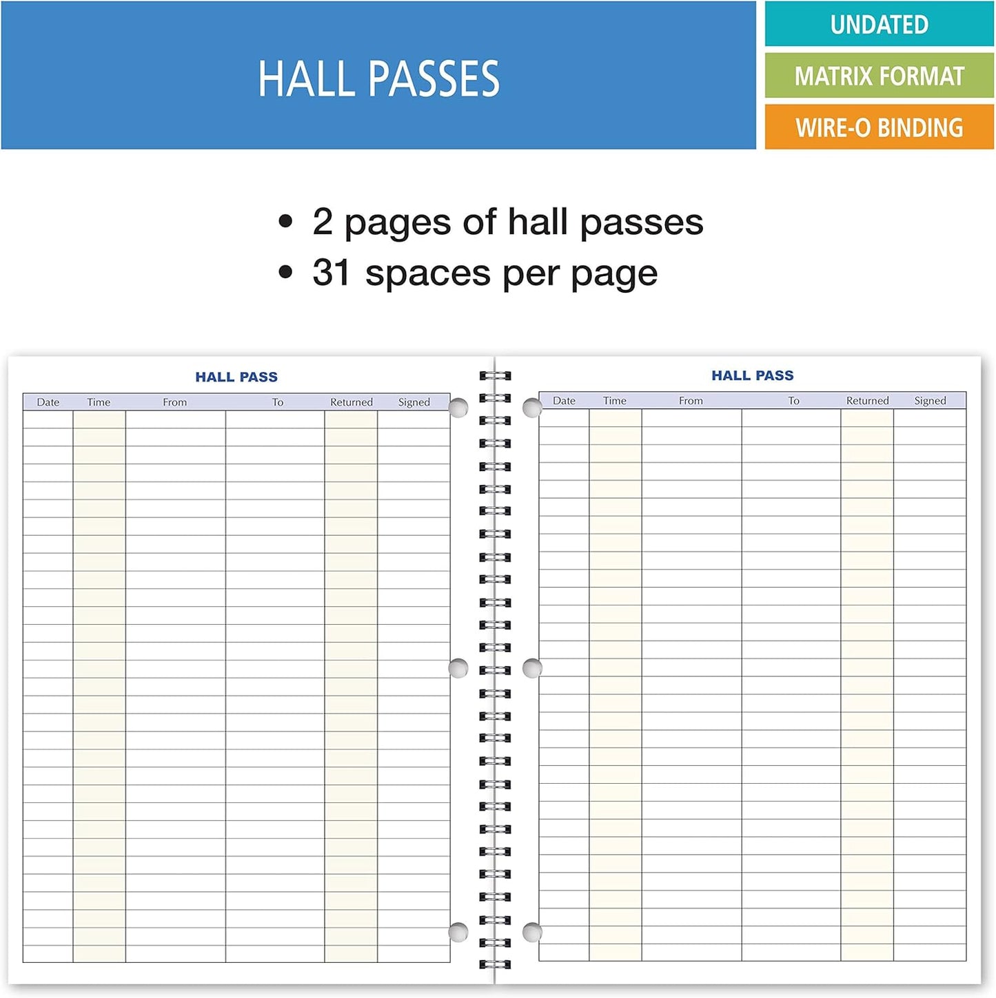 Elan Publishing Company Student Academic Planner 8 1/2 x 11" Weekly View (AOTAP-Undated)