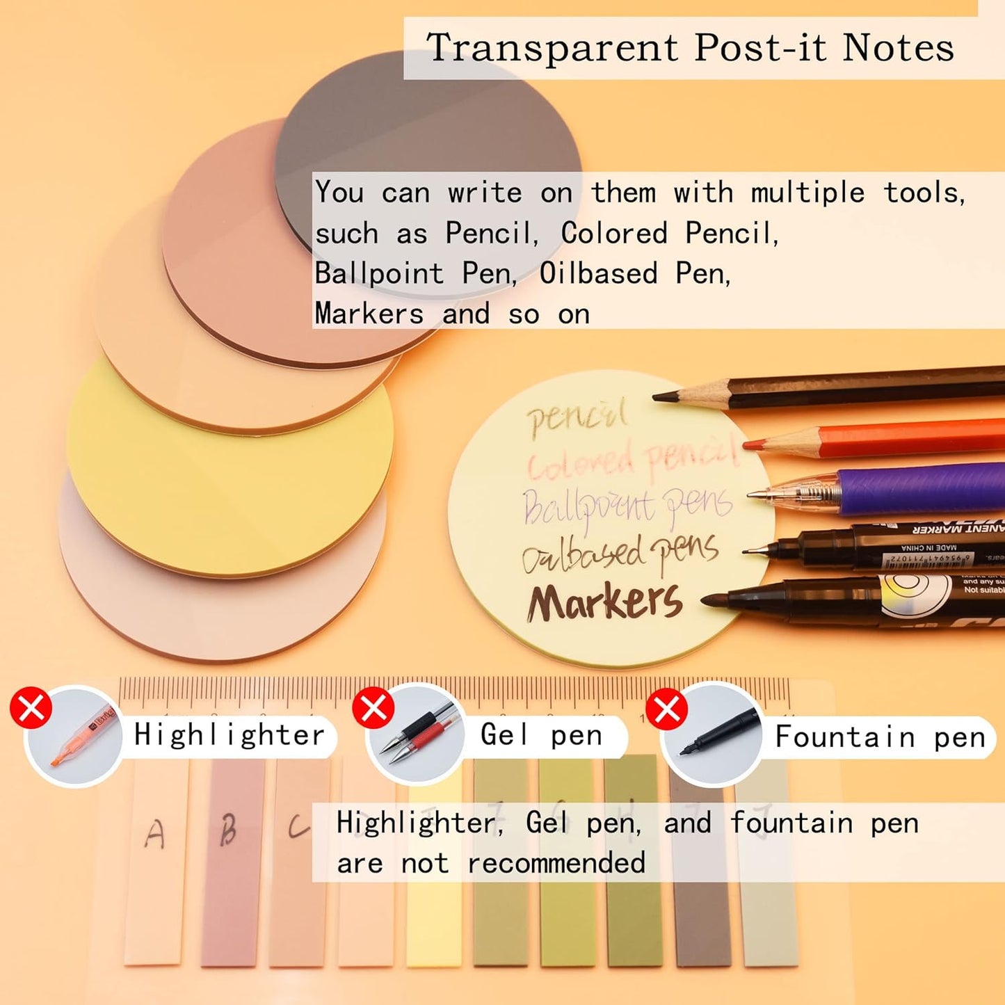 YOUDEFUL 1600pcs Translucent Sticky Note Tabs, Morandi Page Markers for Annotating Books,Repositionable Book Flags Tabs Strip with Binders, Clear Sticky Notes,Page Tabs,Index Tabs