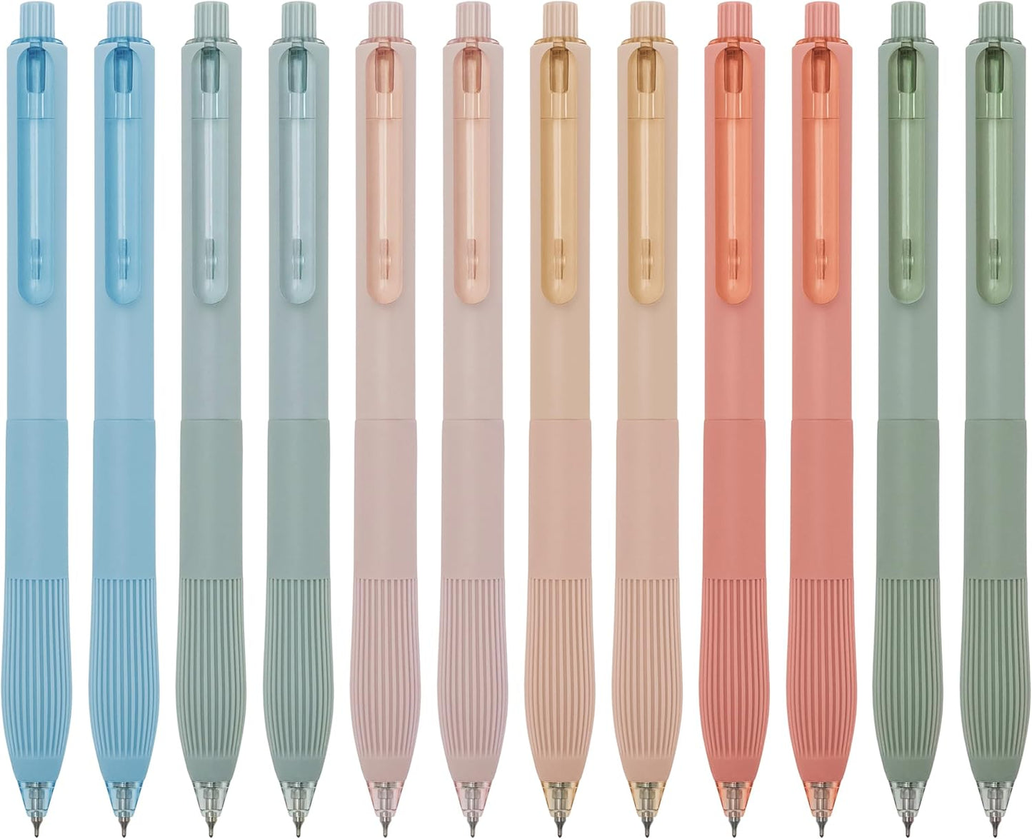 Linbsunne Gel Pens Black Ink Pens for Office 0.5mm Fine Point Pens Smooth Writing Retractable Work Pen (12-count)
