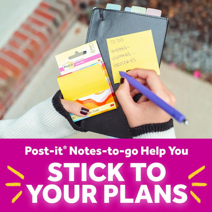 Post-it Super Sticky Pop-up Notes, 3 in x 3 in (76 mm x 76 mm), Pink Salt, 1 Pad with 90 Sheets in Portable Pop-up Dispenser for Reminders, Calendars, to-Do Lists at Home, School, Office