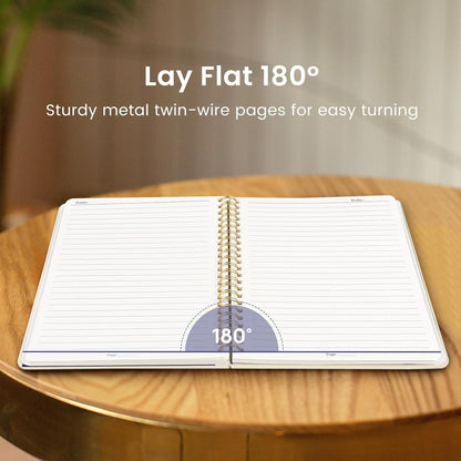 Taja Lined Spiral Notebook Journal for Women A5(5.8" × 8.3"), Cute Hardcover Notebook for Work, School & Note Taking, Pretty College Ruled Journal for Writing, 140 Pages, Sunset