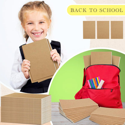 Handepo 100 Pack A5 Composition Notebooks 72 Pages/36 Sheets Ruled Lined Composition Kraft Notebooks Bulk Soft Cover Journals Travel Memo for Students Classroom Office Supplies(a5, Colourful)