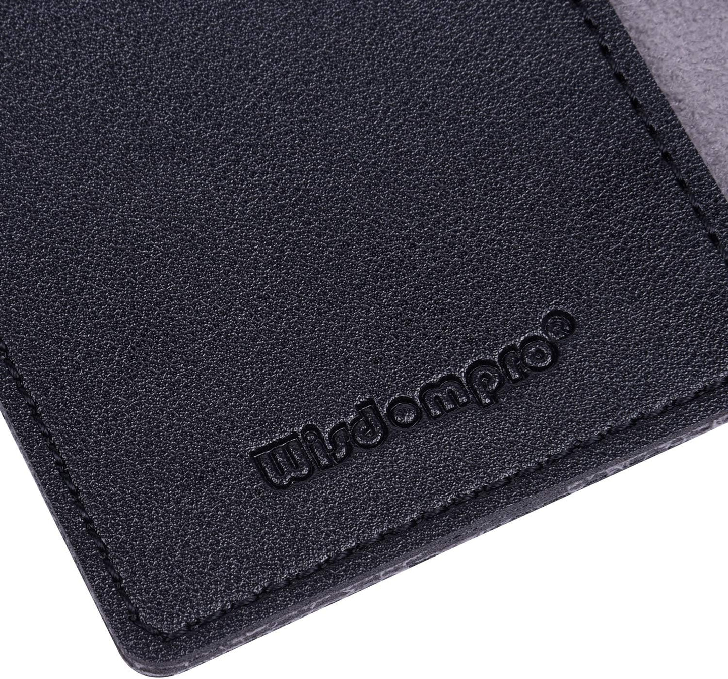 Wisdompro Journal Cover, 2 Pack PU Leather Notebook Cover for Field Notes, or other 3.5" x 5.5" Pocket Notebooks - Blue