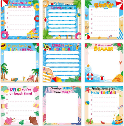 Inspirational Sticky Notes Gifts - 9 Pack Funny Positive Quotes Notepads 3x3 Inches, Fun Motivational Self-Adhesive Memo Pads Office Study Supplies for Friends Coworkers (450 Sheets)