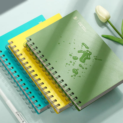 EMSHOI A5 Spiral Notebook College Ruled Lined Journal, Small 5.7" X 8.22", 300 Pages/150 Sheets, 100gsm Thick Paper, Waterproof Hardcover, for Office School Women Men Work Writing Notes, Blue